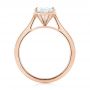 18k Rose Gold 18k Rose Gold Solitaire Diamond Engagement Ring - Front View -  104209 - Thumbnail