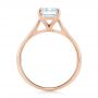 18k Rose Gold 18k Rose Gold Solitaire Diamond Engagement Ring - Front View -  104210 - Thumbnail