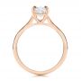 18k Rose Gold 18k Rose Gold Solitaire Diamond Engagement Ring - Front View -  106437 - Thumbnail