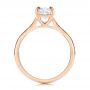18k Rose Gold 18k Rose Gold Solitaire Diamond Engagement Ring - Front View -  106437 - Thumbnail