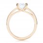 18k Rose Gold 18k Rose Gold Solitaire Diamond Engagement Ring - Front View -  107133 - Thumbnail