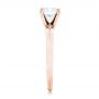 18k Rose Gold 18k Rose Gold Solitaire Diamond Engagement Ring - Side View -  103141 - Thumbnail