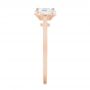 18k Rose Gold 18k Rose Gold Solitaire Diamond Engagement Ring - Side View -  104008 - Thumbnail