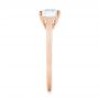 18k Rose Gold 18k Rose Gold Solitaire Diamond Engagement Ring - Side View -  104087 - Thumbnail