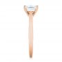 14k Rose Gold 14k Rose Gold Solitaire Diamond Engagement Ring - Side View -  104180 - Thumbnail