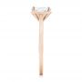 14k Rose Gold 14k Rose Gold Solitaire Diamond Engagement Ring - Side View -  104209 - Thumbnail