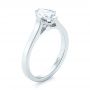 14k White Gold 14k White Gold Solitaire Diamond Engagement Ring - Three-Quarter View -  103274 - Thumbnail