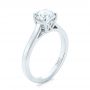  Platinum Platinum Solitaire Diamond Engagement Ring - Three-Quarter View -  104116 - Thumbnail