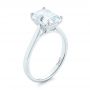 18k White Gold 18k White Gold Solitaire Diamond Engagement Ring - Three-Quarter View -  104210 - Thumbnail