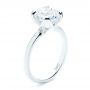 14k White Gold 14k White Gold Solitaire Diamond Engagement Ring - Three-Quarter View -  107132 - Thumbnail