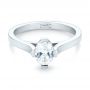  Platinum Platinum Solitaire Diamond Engagement Ring - Flat View -  103274 - Thumbnail