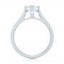 18k White Gold Solitaire Diamond Engagement Ring - Front View -  103274 - Thumbnail