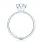 14k White Gold Solitaire Diamond Engagement Ring - Front View -  103296 - Thumbnail