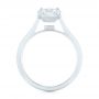 18k White Gold Solitaire Diamond Engagement Ring - Front View -  104008 - Thumbnail