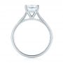 14k White Gold Solitaire Diamond Engagement Ring - Front View -  104180 - Thumbnail