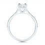  Platinum Platinum Solitaire Diamond Engagement Ring - Front View -  106437 - Thumbnail