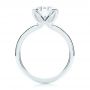 18k White Gold 18k White Gold Solitaire Diamond Engagement Ring - Front View -  107132 - Thumbnail