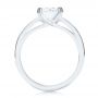 14k White Gold 14k White Gold Solitaire Diamond Engagement Ring - Front View -  107133 - Thumbnail