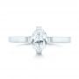 14k White Gold 14k White Gold Solitaire Diamond Engagement Ring - Top View -  103274 - Thumbnail