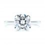  Platinum Platinum Solitaire Diamond Engagement Ring - Top View -  107132 - Thumbnail