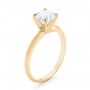 18k Yellow Gold 18k Yellow Gold Solitaire Diamond Engagement Ring - Three-Quarter View -  103141 - Thumbnail