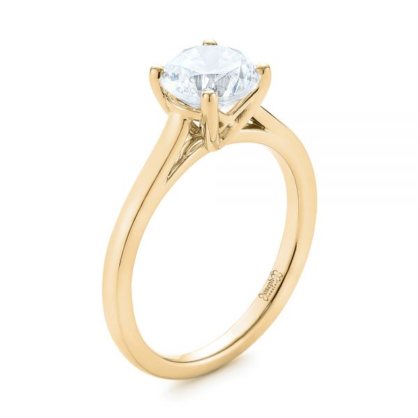 Solitaire Diamond Engagement Ring - Image