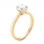 18k Yellow Gold 18k Yellow Gold Solitaire Diamond Engagement Ring - Three-Quarter View -  104090 - Thumbnail