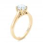 18k Yellow Gold 18k Yellow Gold Solitaire Diamond Engagement Ring - Three-Quarter View -  104116 - Thumbnail