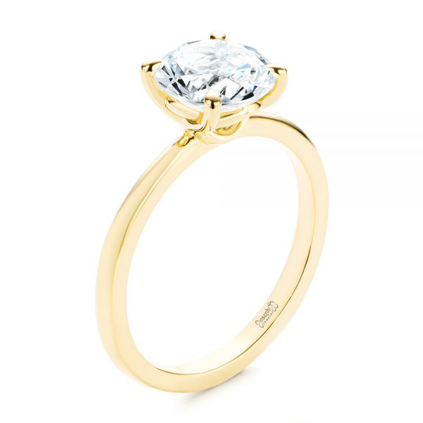Solitaire Diamond Engagement Ring - Image