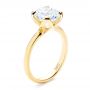14k Yellow Gold 14k Yellow Gold Solitaire Diamond Engagement Ring - Three-Quarter View -  107132 - Thumbnail