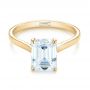 18k Yellow Gold 18k Yellow Gold Solitaire Diamond Engagement Ring - Flat View -  104210 - Thumbnail