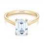 14k Yellow Gold 14k Yellow Gold Solitaire Diamond Engagement Ring - Flat View -  104210 - Thumbnail