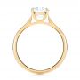 18k Yellow Gold 18k Yellow Gold Solitaire Diamond Engagement Ring - Front View -  103297 - Thumbnail