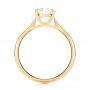 18k Yellow Gold 18k Yellow Gold Solitaire Diamond Engagement Ring - Front View -  103297 - Thumbnail