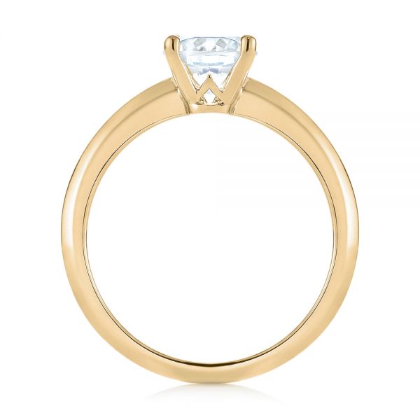 18k Yellow Gold 18k Yellow Gold Solitaire Diamond Engagement Ring - Front View -  103987