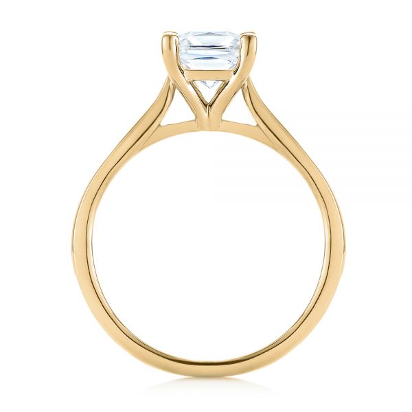 18k Yellow Gold 18k Yellow Gold Solitaire Diamond Engagement Ring - Front View -  104180