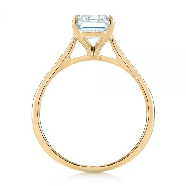 18k Yellow Gold 18k Yellow Gold Solitaire Diamond Engagement Ring - Front View -  104210