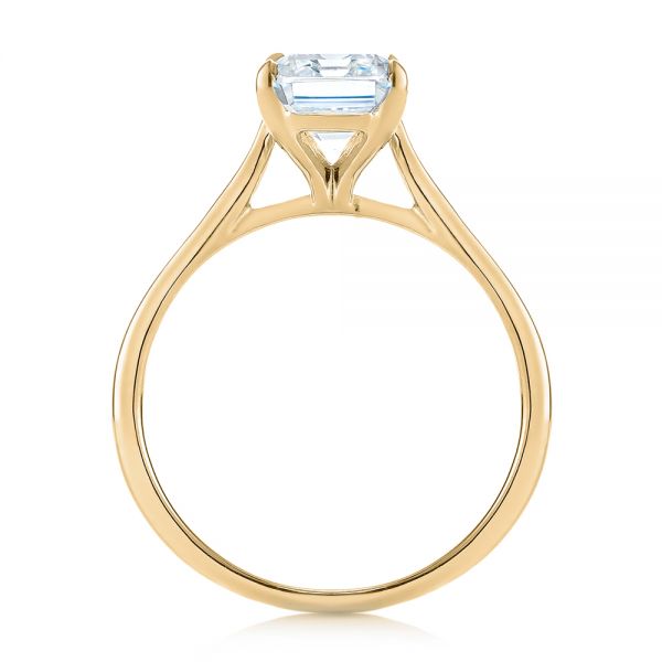 18k Yellow Gold 18k Yellow Gold Solitaire Diamond Engagement Ring - Front View - 104210