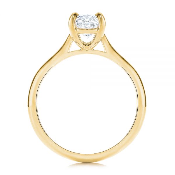 18k Yellow Gold 18k Yellow Gold Solitaire Diamond Engagement Ring - Front View -  106437