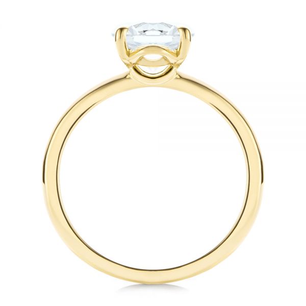 14k Yellow Gold 14k Yellow Gold Solitaire Diamond Engagement Ring - Front View -  106863