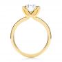 18k Yellow Gold 18k Yellow Gold Solitaire Diamond Engagement Ring - Front View -  107132 - Thumbnail