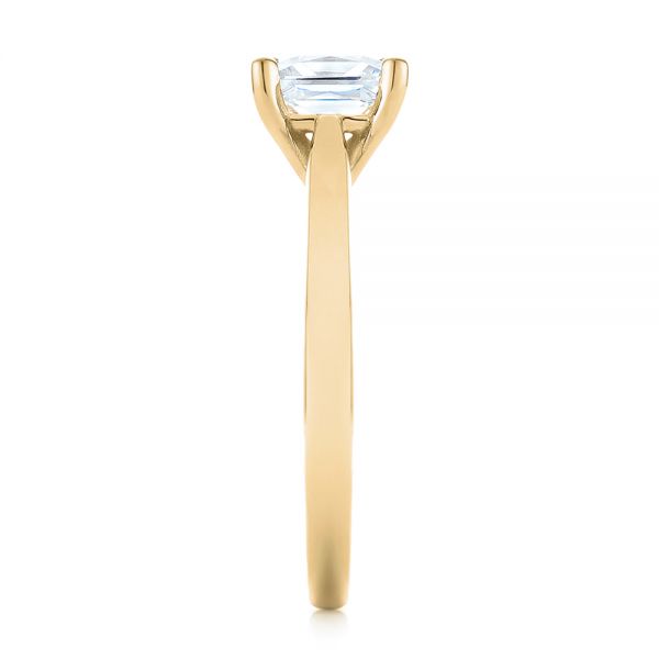 14k Yellow Gold 14k Yellow Gold Solitaire Diamond Engagement Ring - Side View -  104180