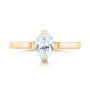 14k Yellow Gold 14k Yellow Gold Solitaire Diamond Engagement Ring - Top View -  103274 - Thumbnail