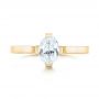 14k Yellow Gold 14k Yellow Gold Solitaire Diamond Engagement Ring - Top View -  103274 - Thumbnail