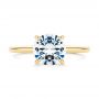 14k Yellow Gold 14k Yellow Gold Solitaire Diamond Engagement Ring - Top View -  106863 - Thumbnail