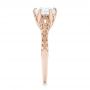 18k Rose Gold 18k Rose Gold Solitaire Diamond Engagement Ring - Side View -  102767 - Thumbnail