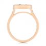 18k Rose Gold 18k Rose Gold Solitaire East-west Marquise Diamond Engagement Ring - Front View -  105869 - Thumbnail