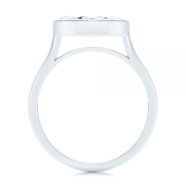 Platinum Platinum Solitaire East-west Marquise Diamond Engagement Ring - Front View - 105869