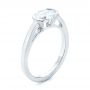  Platinum Platinum Solitaire Engagement Ring - Three-Quarter View -  104327 - Thumbnail
