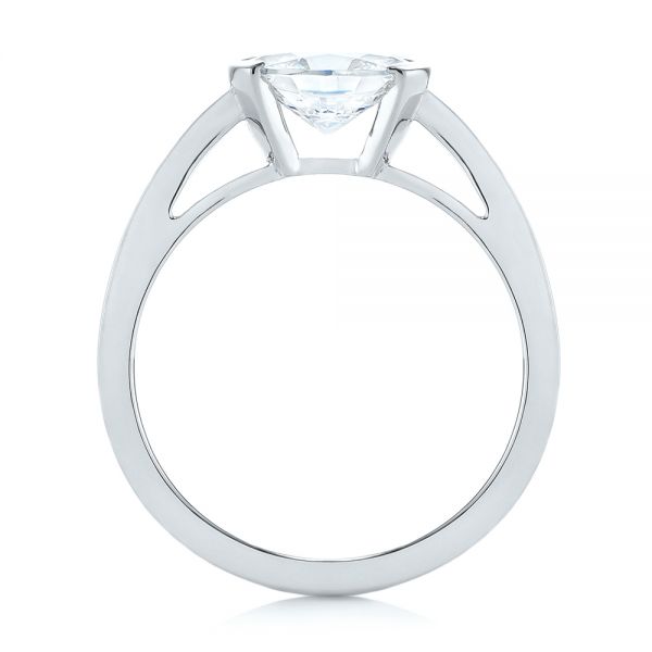 14k White Gold 14k White Gold Solitaire Engagement Ring - Front View -  104327